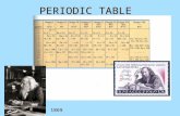 PERIODIC TABLE 1869. PERIODIC PROPERTIES When elements are arranged in order of increasing atomic number, certain sets of properties recur periodically.