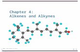 4-1 © 2005 John Wiley & Sons, Inc All rights reserved Chapter 4: Alkenes and Alkynes.