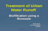 Treatment of Urban Water Runoff Biofiltration using a Bioswale Robert Ryan UC Santa Barbara 11/30/04.