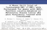 A Phase Ib/II Trial of Trastuzumab-DM1 (T-DM1) with Pertuzumab for Women with HER2-Positive Locally-Advanced or Metastatic Breast Cancer who were Previously.