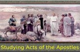 Studying Acts of the Apostles. Walking With the Savior Acts 1:1-11 Walking With the Savior Acts 1:1-11 The Person (Acts 1:1, 2)