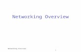 Networking Overview 1 Networking Overview Networking Overview 2 TCP/IP  TCP/IP == Transmission Control Protocol/Internet Protocol  Almost ubiquitous.