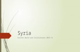 Syria Eastern World and Civilizations 2013-14. First Some Background on Syria…