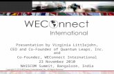 Copyright © 2010 WEConnect International, Inc., All Rights Reserved Presentation by Virginia Littlejohn, CEO and Co-Founder of Quantum Leaps, Inc. and.