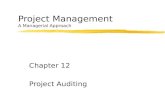 Project Management A Managerial Approach Chapter 12 Project Auditing.