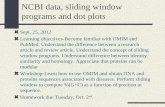 NCBI data, sliding window programs and dot plots Sept. 25, 2012 Learning objectives-Become familiar with OMIM and PubMed. Understand the difference between.