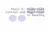 Topic 6: Prudential Control and Regulation in Banking.