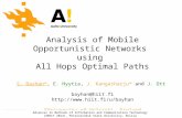 Analysis of Mobile Opportunistic Networks using All Hops Optimal Paths S. Bayhan*, E. Hyytia, J. Kangasharju* and J. Ott bayhan@hiit.fi
