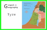G Tyre 1 ospel eography in. Palestine in the days of Christ 2 01 Mediterranean Sea 02 Sea of Galilee 03 Nazareth 04 Mt Carmel 05 Judea 06 Sychar 07 Idumea.