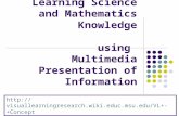 Learning Science and Mathematics Knowledge using Multimedia Presentation of Information -+Concept.