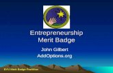 BYU Merit Badge PowWow Entrepreneurship Merit Badge John Gilbert