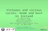 Virtuous and vicious cycles: boom and bust in Ireland Dr. Malcolm Brady DCU Business School Dublin City University Visiting Scholar to Wuhan University,