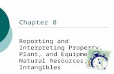 Chapter 8 Reporting and Interpreting Property, Plant, and Equipment; Natural Resources; and Intangibles.