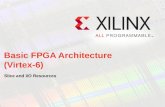 Basic FPGA Architecture (Virtex-6) Slice and I/O Resources.