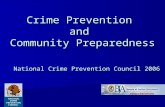 Crime Prevention and Community Preparedness National Crime Prevention Council 2006