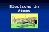 1 Electrons in Atoms. 2 Dalton’s Atomic Theory John Dalton (1766-1844) had four theories John Dalton (1766-1844) had four theories 1. All elements are.