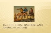 During the 1850’s, hundreds of new settlers moved westward into Texas.  Many of these settlers moved onto the lands of the American Indians, creating.