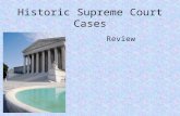Historic Supreme Court Cases Review. 1. Slaves could not sue in federal courts because they were considered property and not citizens. Congress could.