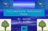 Yellowstone National Park By: Gerald 5 th grade Main Menu Facts: history & culture Nature & Science Things to do Facts: General Facts: Geology Facts: