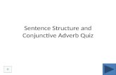 Sentence Structure and Conjunctive Adverb Quiz Multiple Choice Identify the choice that best completes the statement or answers the question Choose the.