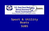 Sport & Utility Boats SUBS. The fastest growing area of Recreational Boating, SUB are everywhere on our lakes, rivers, and oceans from coast to coast..