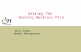 Writing The Winning Business Plan Jack Derby Derby Management