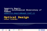 Demetrio Magrin INAF – Astronomical Observatory of Padova demetrio.magrin@oapd.inaf.it Optical Design Catania, 11/06/2014.