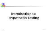 Introduction to Hypothesis Testing AP Statistics Chap 11-1.