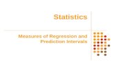 Statistics Measures of Regression and Prediction Intervals.