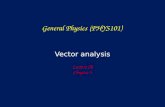 Vector analysis Lecture 06 Chapter 3 General Physics (PHYS101)