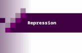 Repression. MBV4230 Odd S. Gabrielsen Repression of trx - introductory remarks Repression - confusing language ï‚¨ Cis-elements termed silencers, extinguishers,