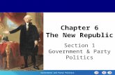 Chapter 25 Section 1 The Cold War Begins Section 1 Government and Party Politics Chapter 6 The New Republic Section 1 Government & Party Politics.