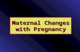 Maternal Changes with Pregnancy. Pregnancy is a period of adaptation for: The needs of the fetusThe needs of the fetus Meeting the stress of pregnancy.