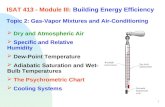 1  Dry and Atmospheric Air  Specific and Relative Humidity  Dew-Point Temperature  Adiabatic Saturation and Wet- Bulb Temperatures  The Psychrometric.