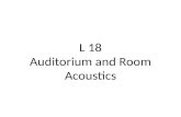 L 18 Auditorium and Room Acoustics. Dekelbaum Concert Hall at the U MD Smith Center.