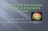 Lindsay Gasparovich, B.A. What educators need to know about anxiety. Photo used with permission of Crystal Leigh Sheann.