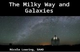 The Milky Way and Galaxies Nicola Loaring, SAAO. 2 Current State of the Art Facilities.