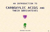 AN INTRODUCTION TO CARBOXYLIC ACIDS AND THEIR DERIVATIVES KNOCKHARDY PUBLISHING.