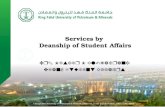 Dr. Mesfer M Al-Zahrani Dean, Student Affairs Services by Deanship of Student Affairs.