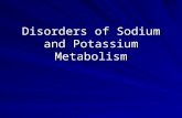 Disorders of Sodium and Potassium Metabolism. Outline 1. Review of sodium and potassium metabolism 2. Paradigm for analyzing pathophysiology 3. Abnormalities