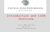 July 16, 2008, Penn State  Goldschmidt Meeting, Vancouver Introduction and CZEN Overview.