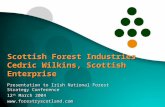 Scottish Forest Industries Cedric Wilkins, Scottish Enterprise Presentation to Irish National Forest Strategy Conference 12 th March 2004 .