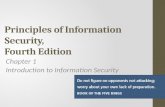 Principles of Information Security, Fourth Edition Chapter 1 Introduction to Information Security.