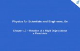 Physics for Scientists and Engineers, 6e Chapter 10 – Rotation of a Rigid Object about a Fixed Axis.