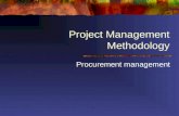 Project Management Methodology Procurement management.