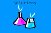 Solutions. Topics  Solution process  Saturated, unsaturated, supersaturated  Miscibility, solubility  Hydrophobic, hydrophilic  Hydration, solvation.