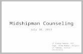 Midshipman Counseling LT Craig Famoso, RPI Capt. Drew Ramey, Rutgers LT Teeter, Boston University July 30, 2013.
