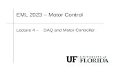 EML 2023 – Motor Control Lecture 4 – DAQ and Motor Controller.
