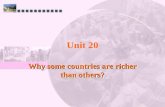 Unit 20 Why some countries are richer than others?