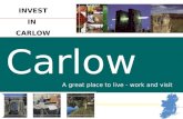 Carlow A great place to live - work and visit INVEST IN CARLOW.